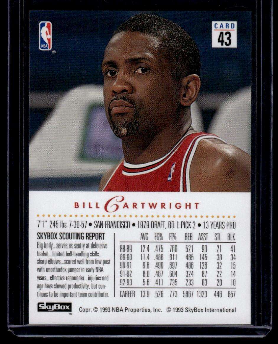 1993-94 SkyBox Premium #43 Bill Cartwright