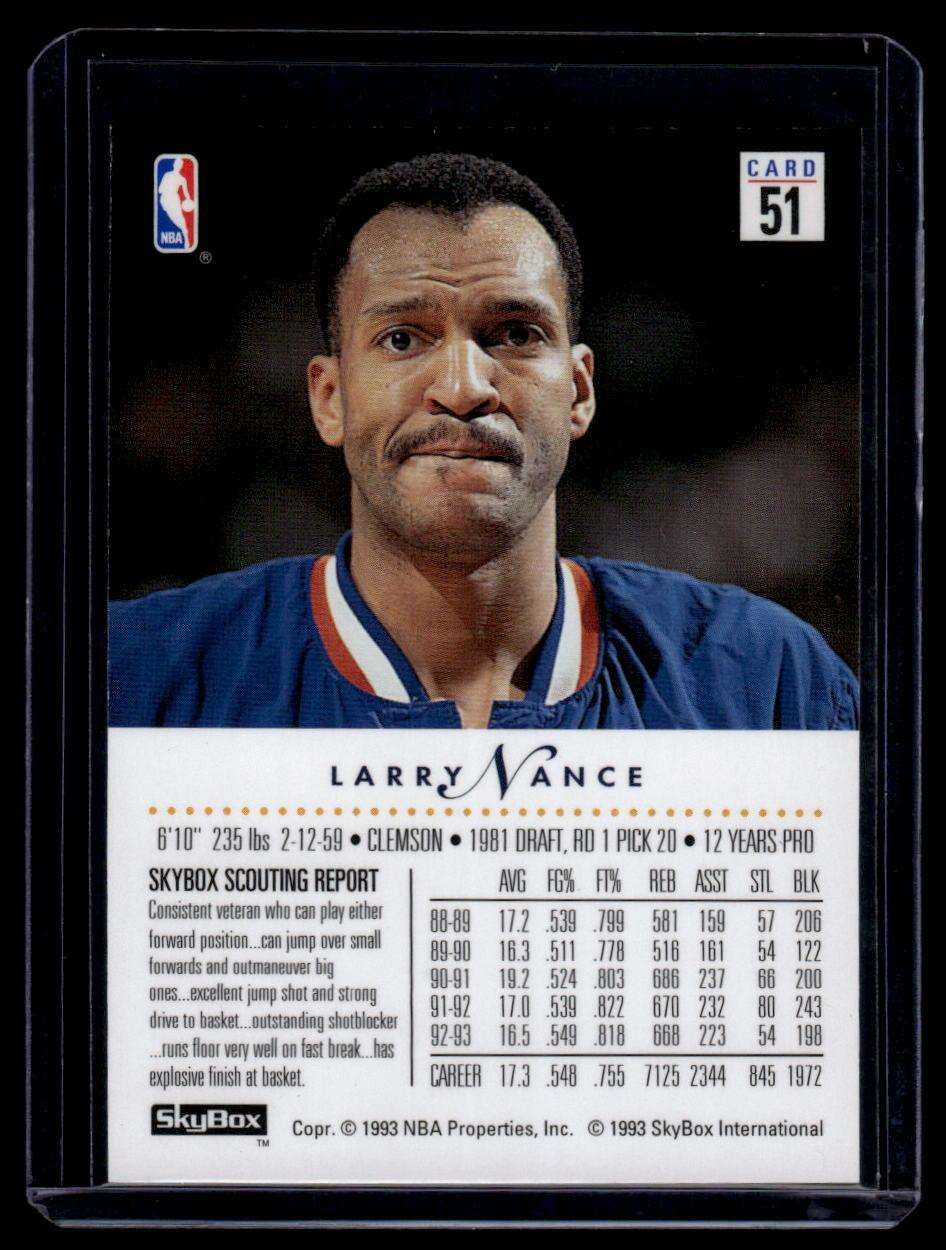 1993-94 SkyBox Premium #51 Larry Nance