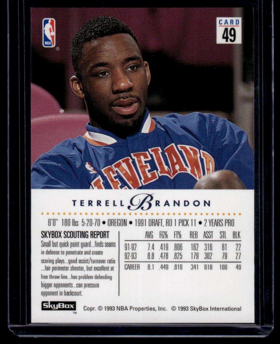 1993-94 SkyBox Premium #49 Terrell Brandon