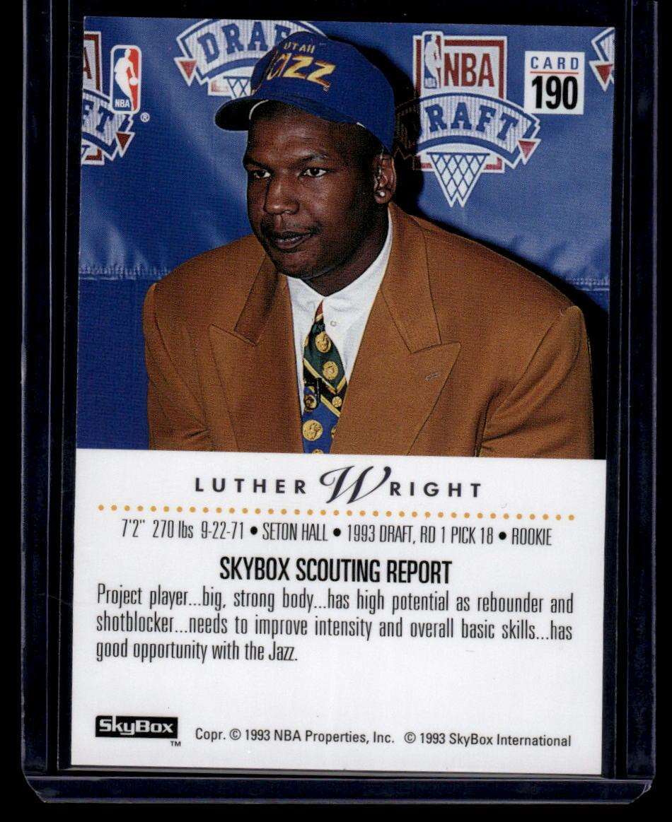 1993-94 SkyBox Premium #190 Luther Wright