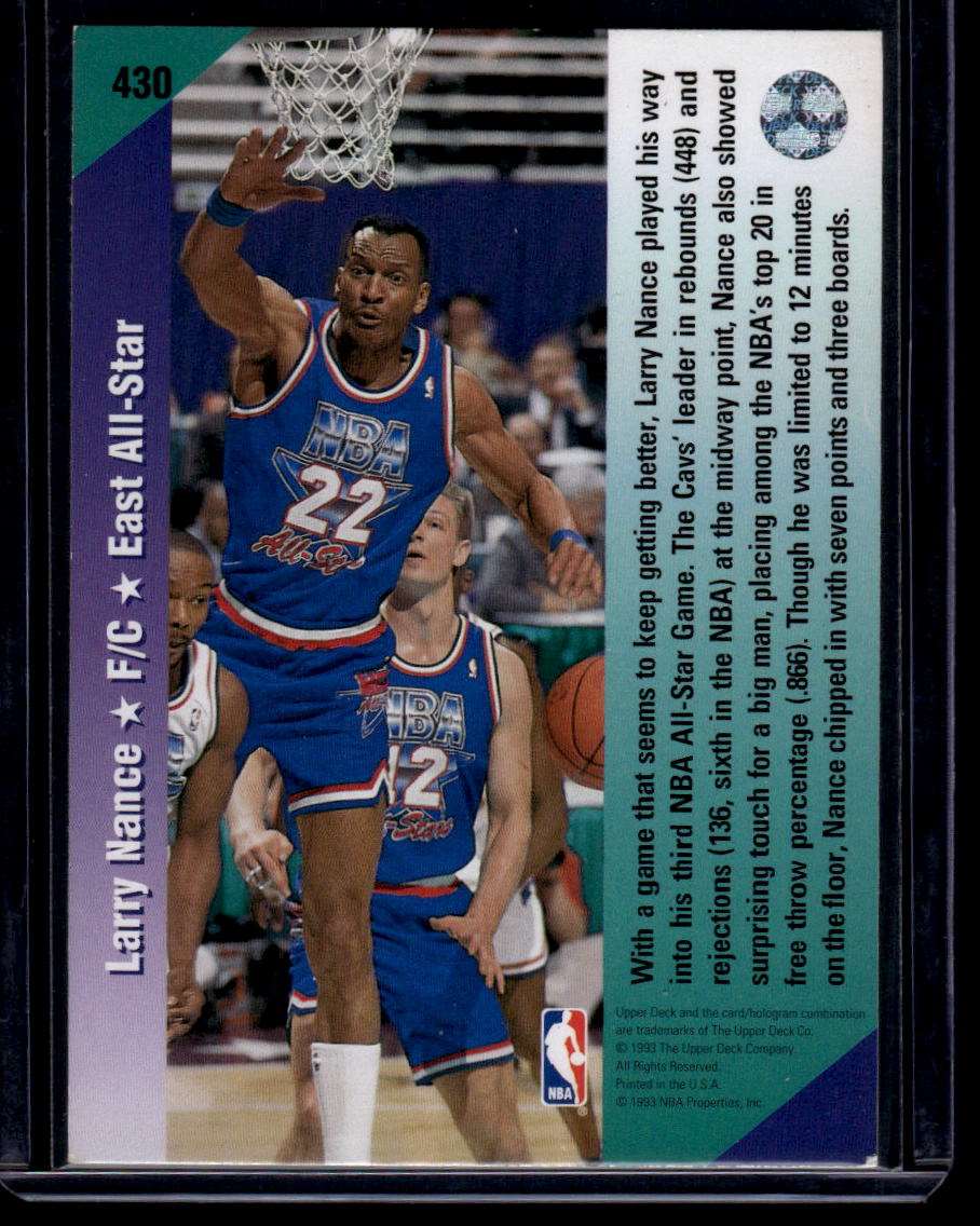 1992-93 Upper Deck #430 Larry Nance