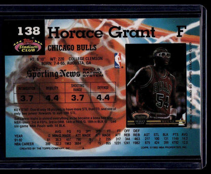 1992-93 Stadium Club #138 Horace Grant