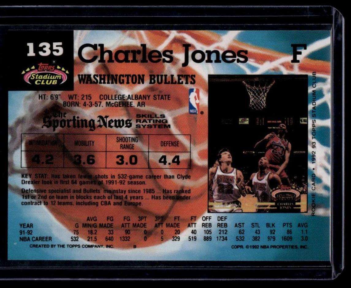 1992-93 Stadium Club #135 Charles Jones