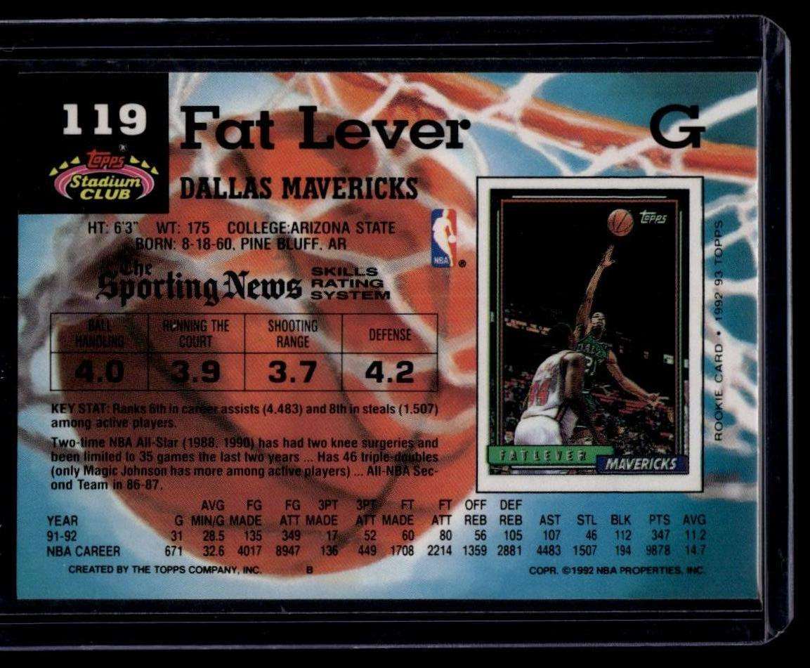 1992-93 Stadium Club #119 Fat Lever