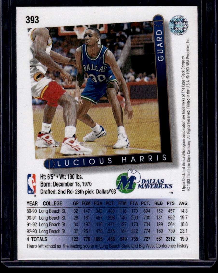 1993-94 Upper Deck #393 Lucious Harris