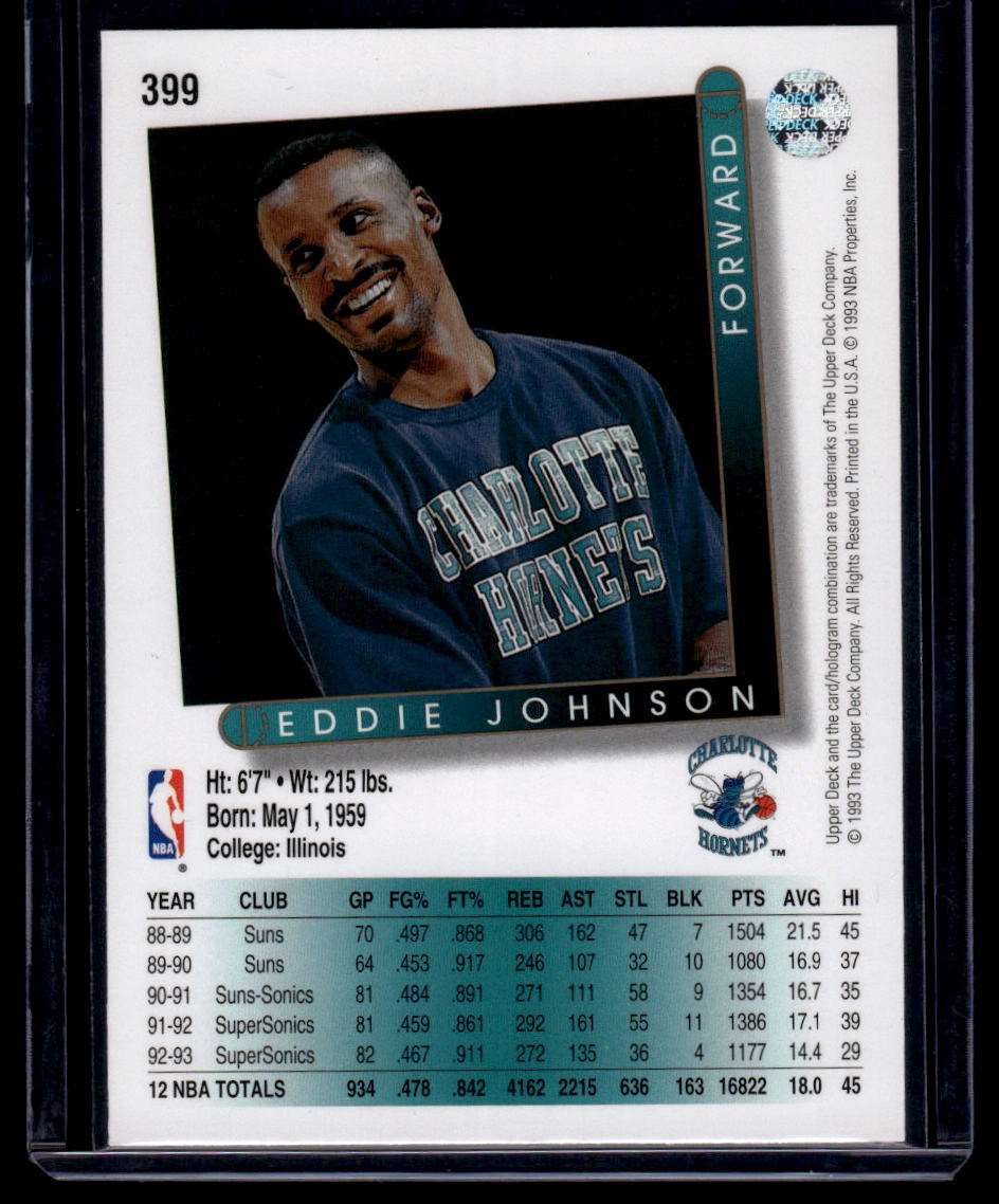 1993-94 Upper Deck #399 Eddie Johnson