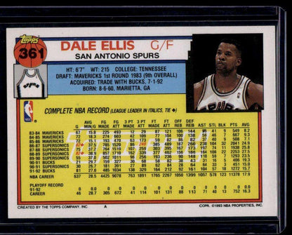 1992-93 Topps #361 Dale Ellis