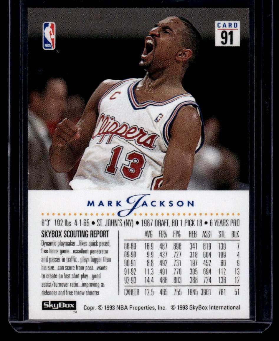 1993-94 SkyBox Premium #91 Mark Jackson