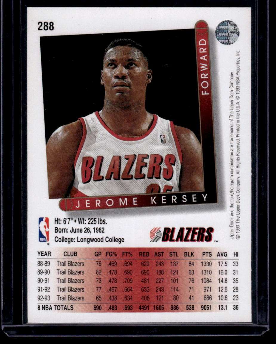 1993-94 Upper Deck #288 Jerome Kersey