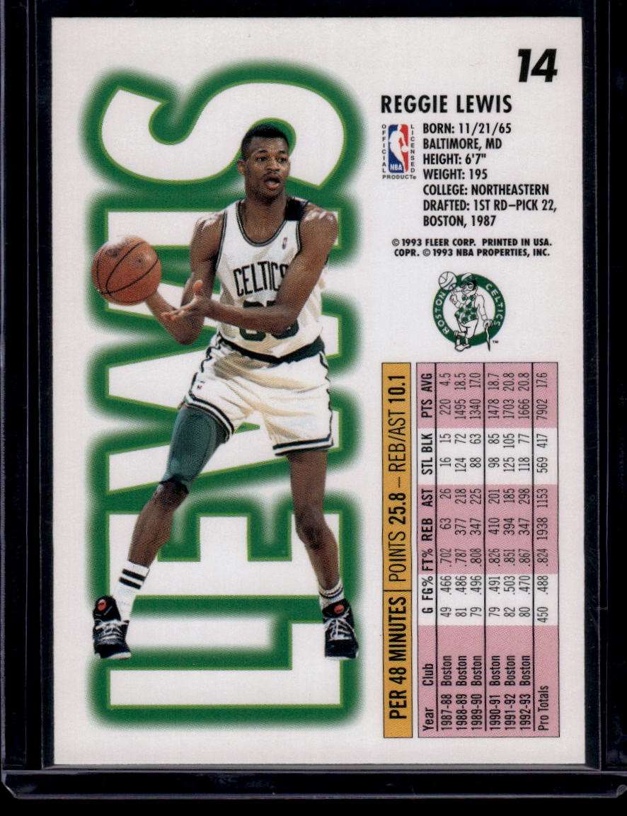 1993-94 Fleer #14 Reggie Lewis