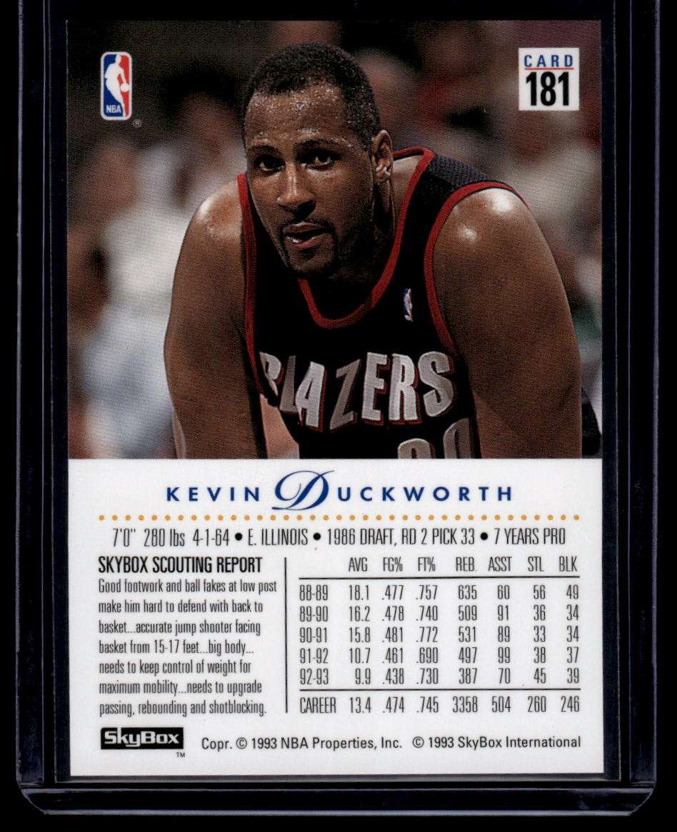 1993-94 SkyBox Premium #181 Kevin Duckworth