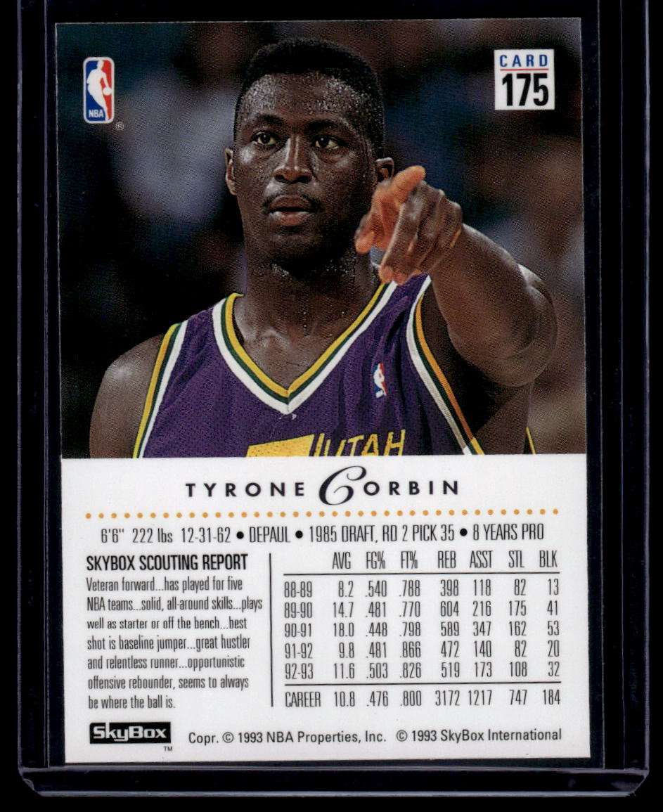 1993-94 SkyBox Premium #175 Tyrone Corbin