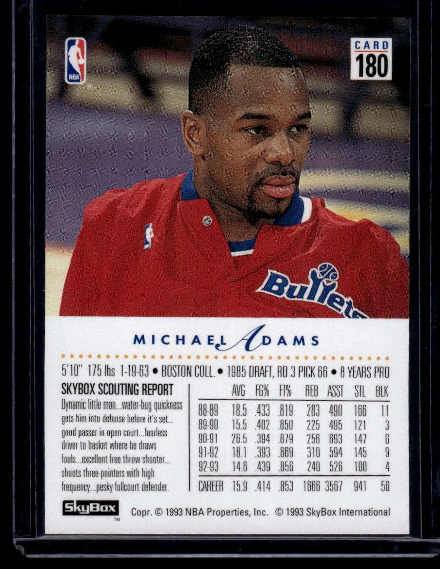 1993-94 SkyBox Premium #180 Michael Adams