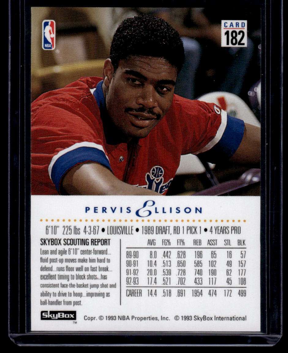 1993-94 SkyBox Premium #182 Pervis Ellison