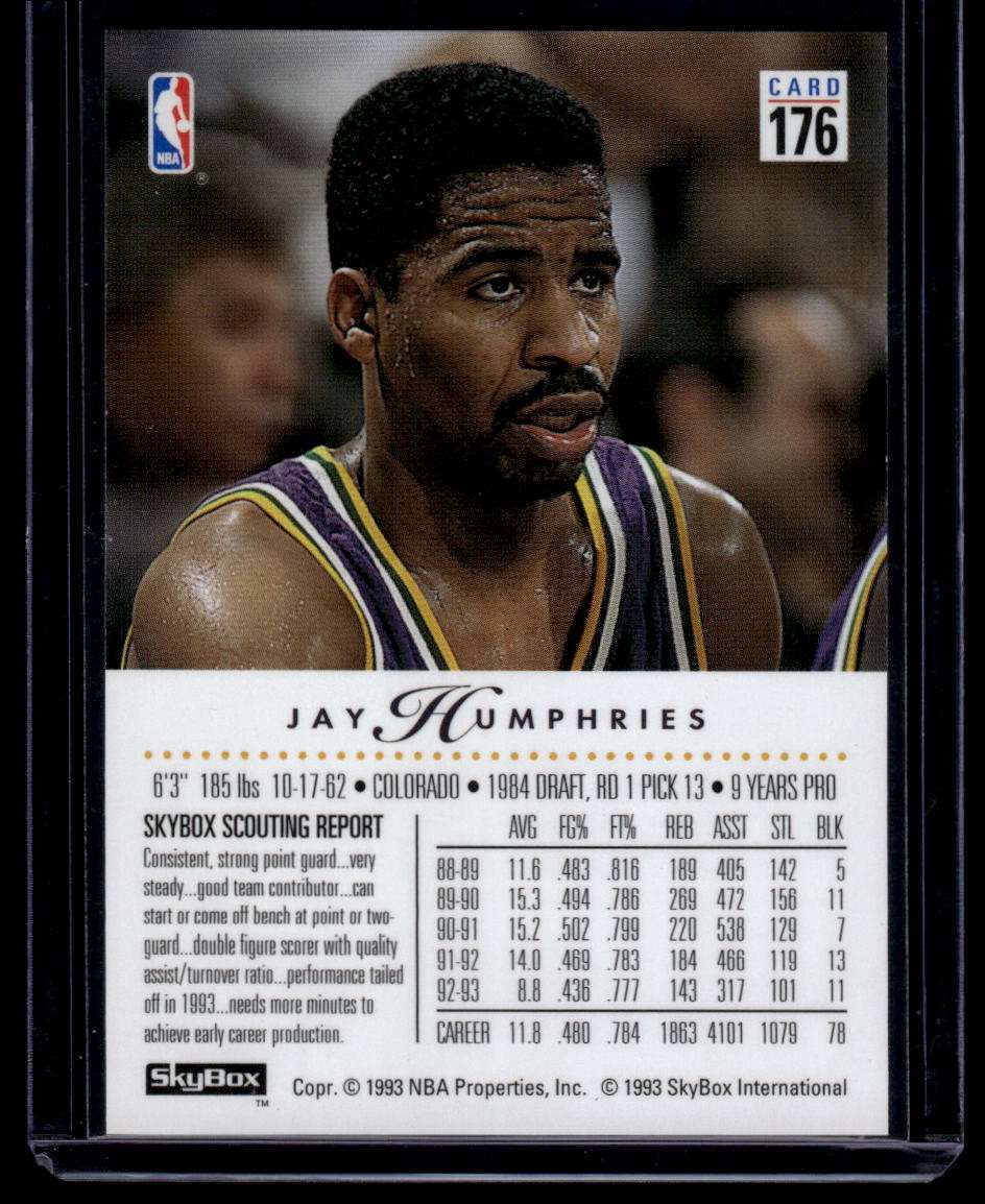 1993-94 SkyBox Premium #176 Jay Humphries