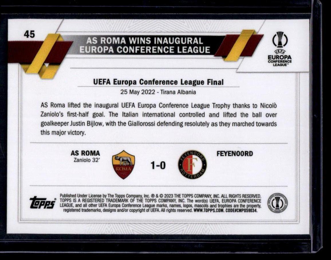 2022-23 Topps UEFA Club Competitions #45 Title Winners