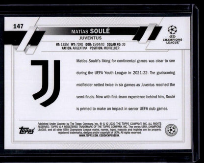 2022-23 Topps UEFA Club Competitions #147 Matías Soulé