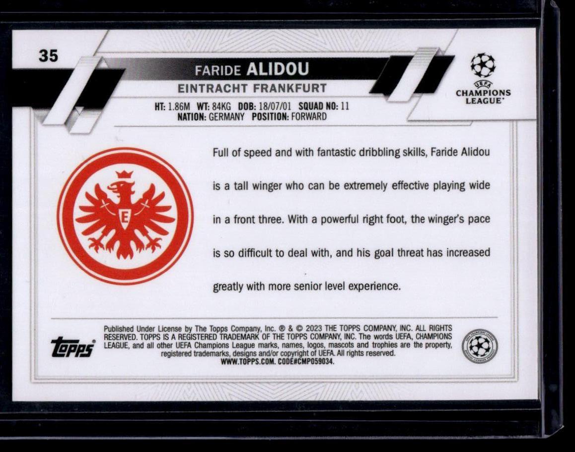 2022-23 Topps UEFA Club Competitions #35 Faride Alidou