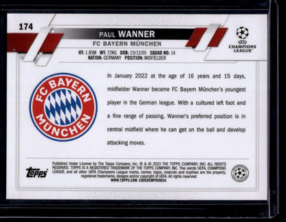 2022-23 Topps UEFA Club Competitions #174 Paul Wanner