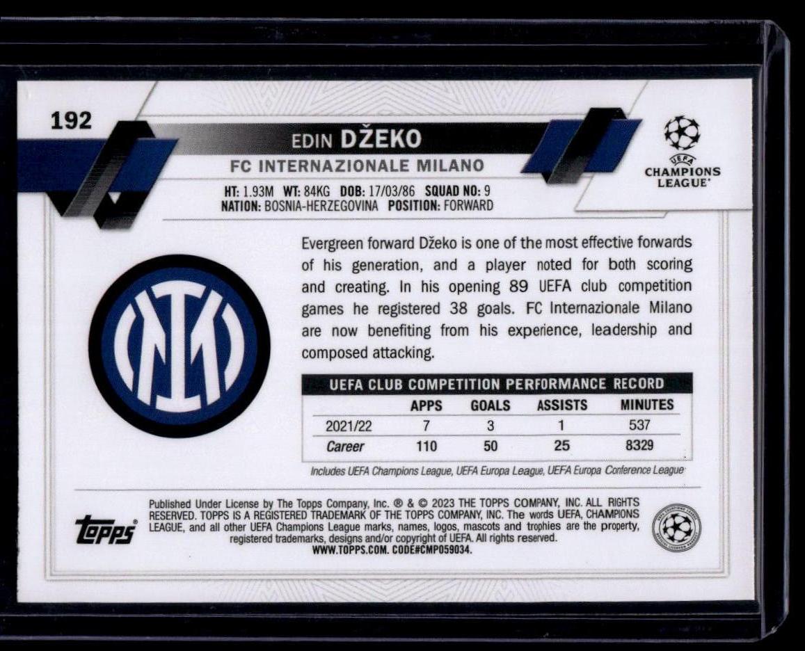 2022-23 Topps UEFA Club Competitions #192 Edin Džeko