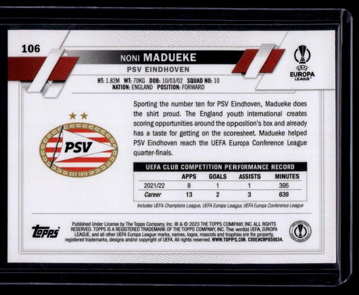 2022-23 Topps UEFA Club Competitions #106 Noni Madueke