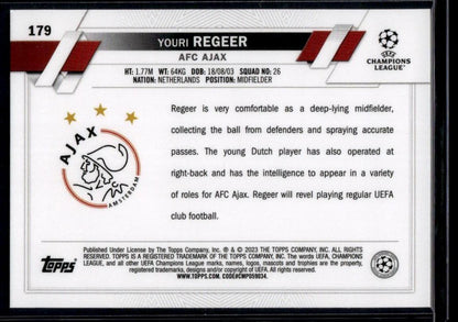 2022-23 Topps UEFA Club Competitions #179 Youri Regeer