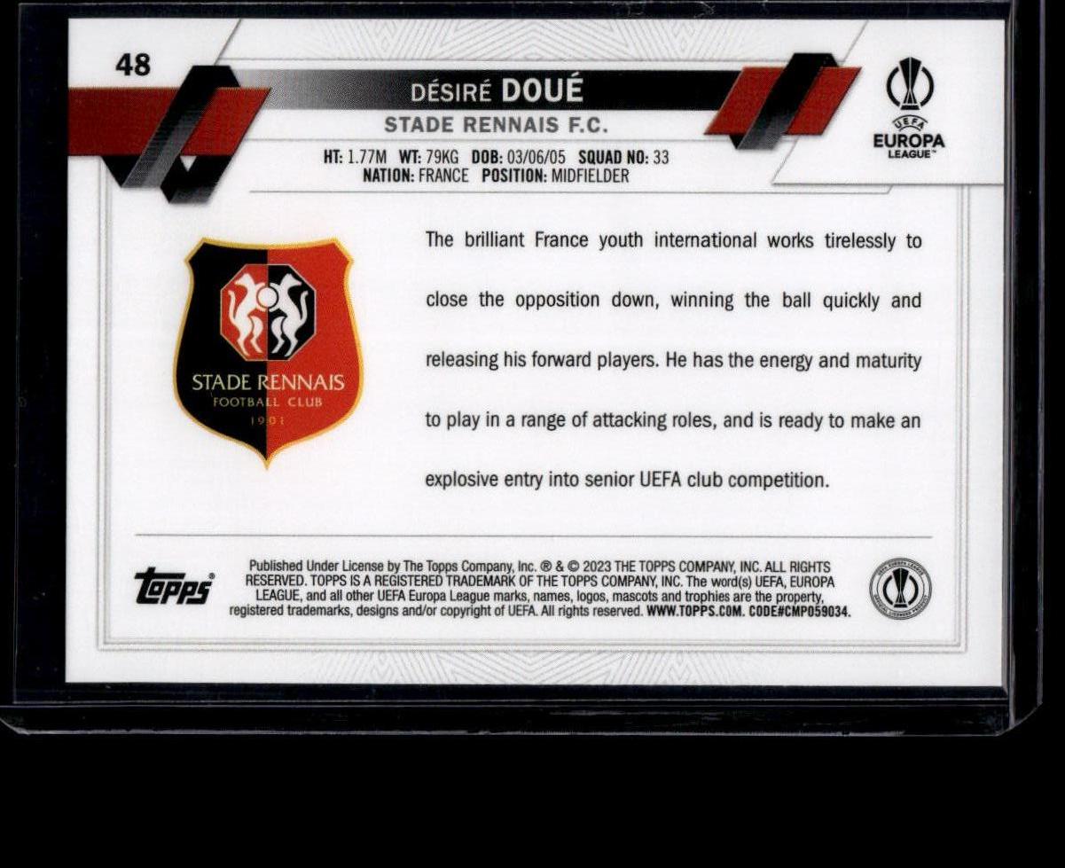 2022-23 Topps UEFA Club Competitions #48 Désiré Doué