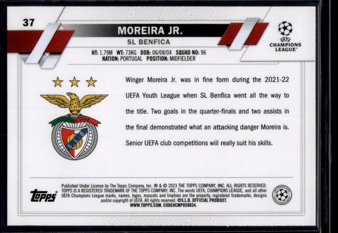 2022-23 Topps UEFA Club Competitions #37 Moreira Jr.