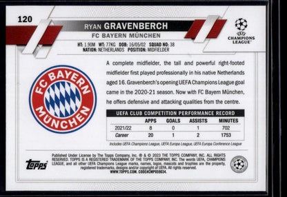 2022-23 Topps UEFA Club Competitions #120 Ryan Gravenberch