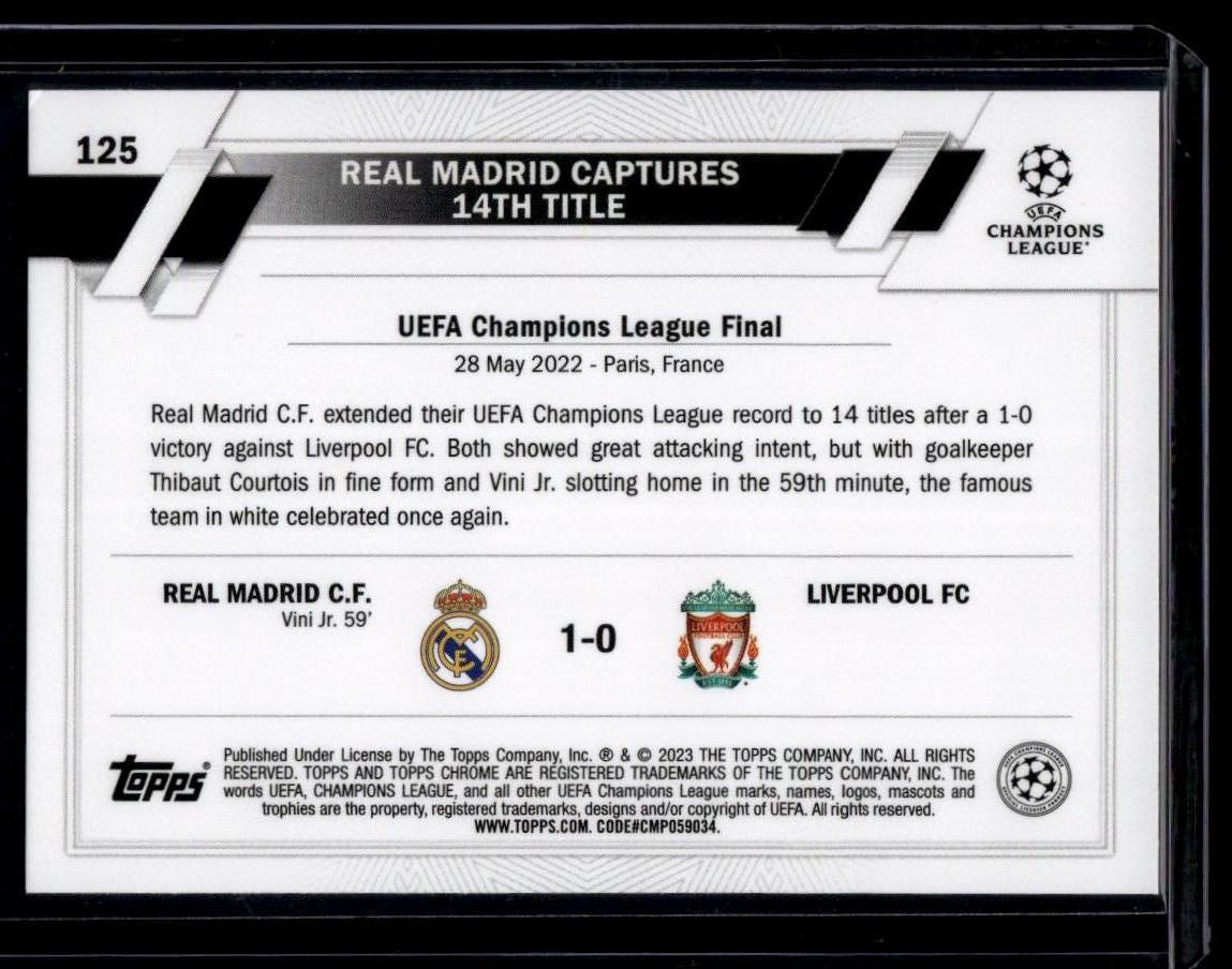 2022-23 Topps UEFA Club Competitions #125 Title Winners