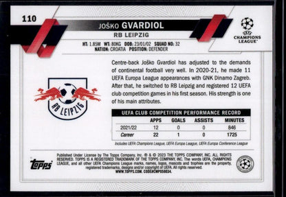 2022-23 Topps UEFA Club Competitions #110 Joško Gvardiol