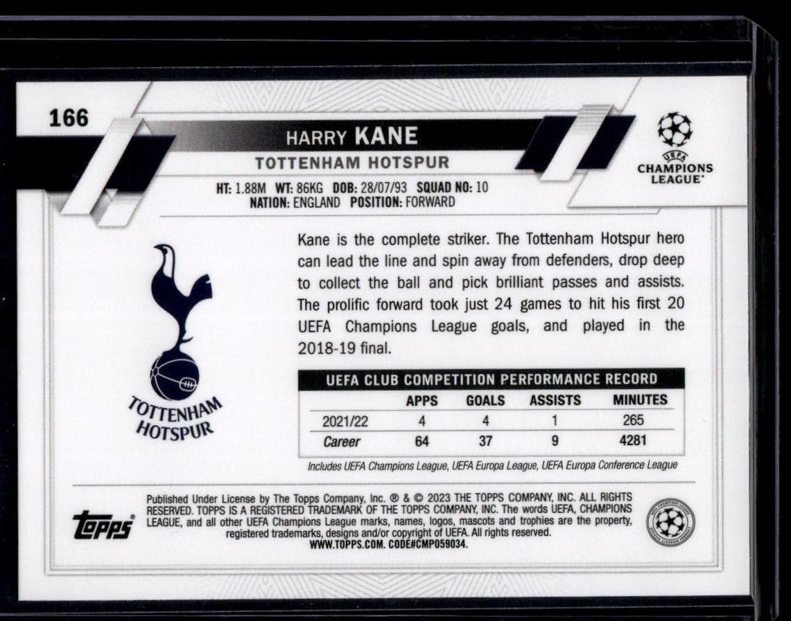 2022-23 Topps UEFA Club Competitions #166 Harry Kane