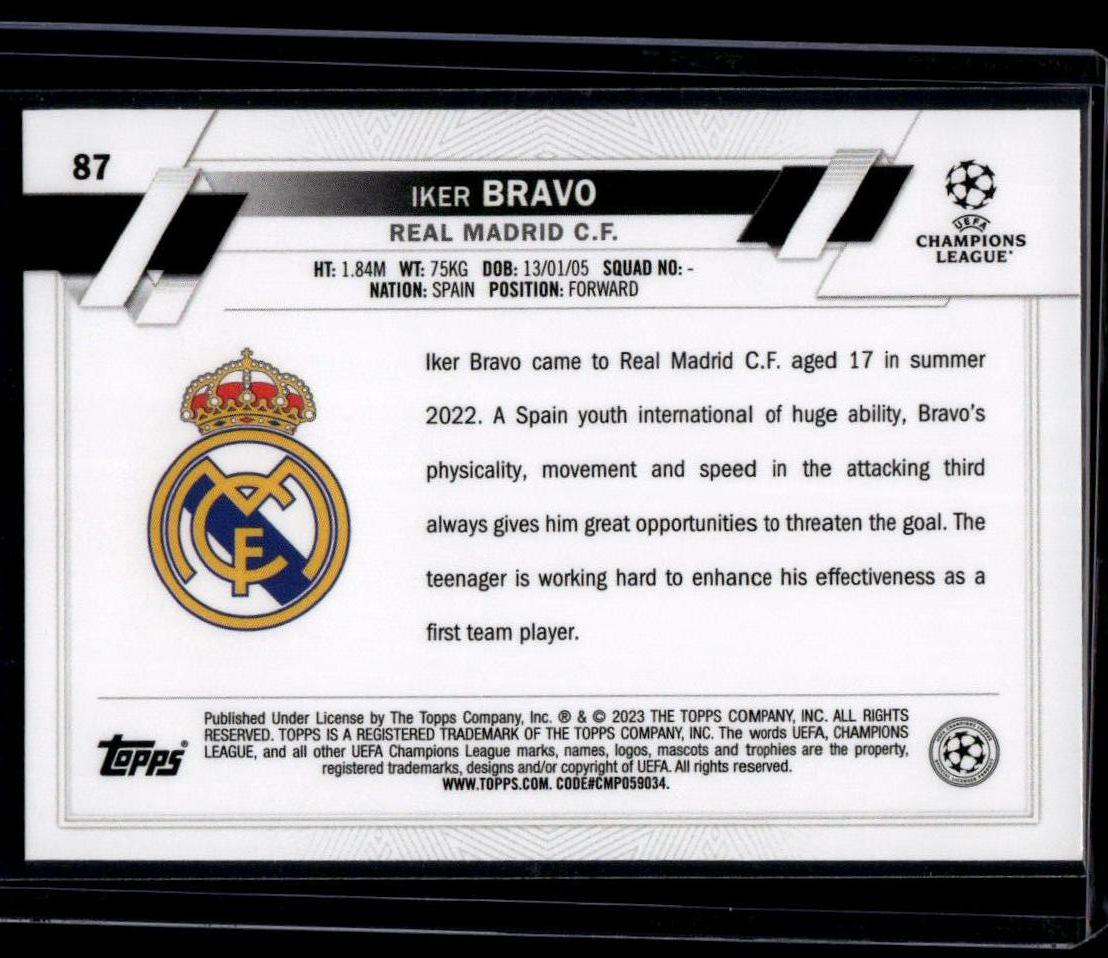 2022-23 Topps UEFA Club Competitions #87 Iker Bravo