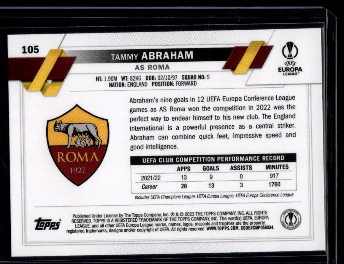 2022-23 Topps UEFA Club Competitions #105 Tammy Abraham