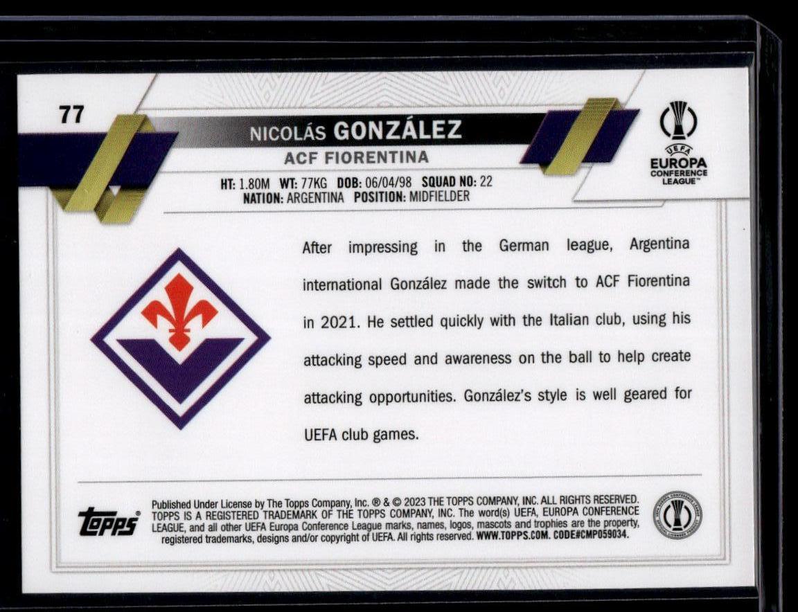 2022-23 Topps UEFA Club Competitions #77 Nicolás González