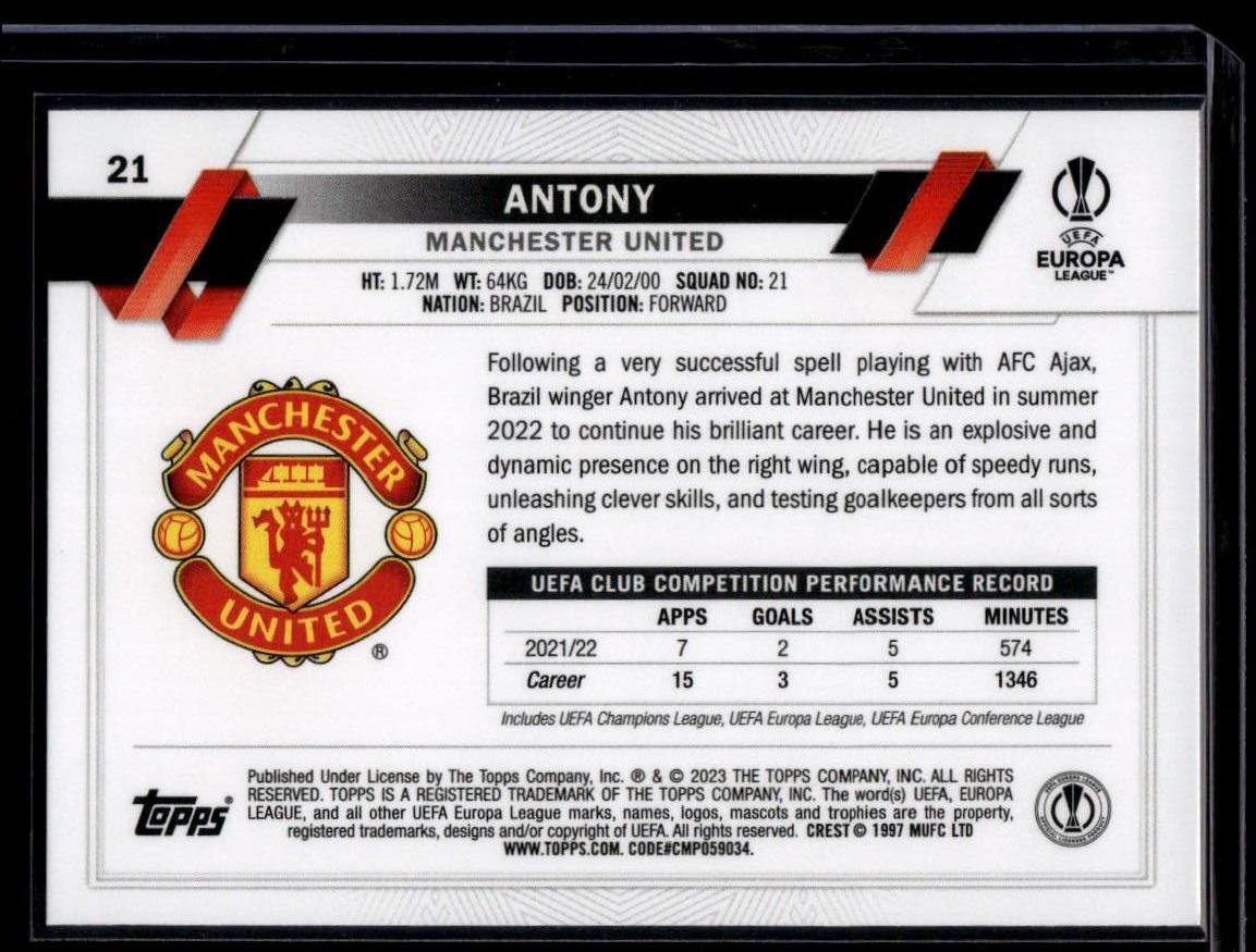 2022-23 Topps UEFA Club Competitions #21 Antony