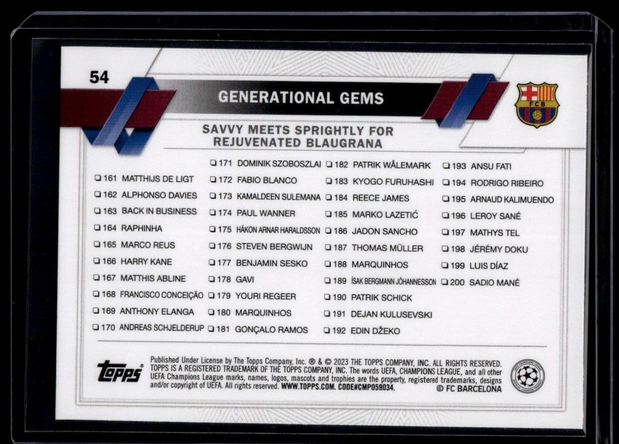 2022-23 Topps UEFA Club Competitions #54 Generational Gems