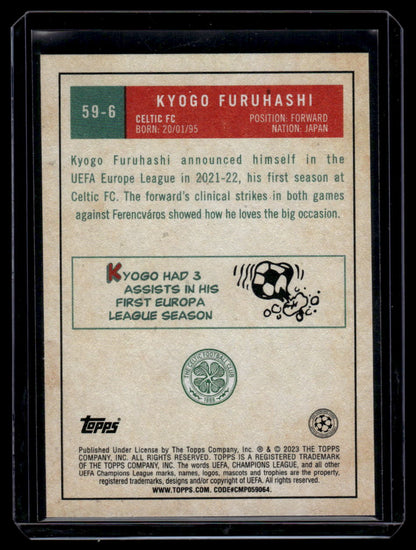 2022-23 Topps UEFA Club Competitions #59-6 Kyogo Furuhashi 1959 Topps