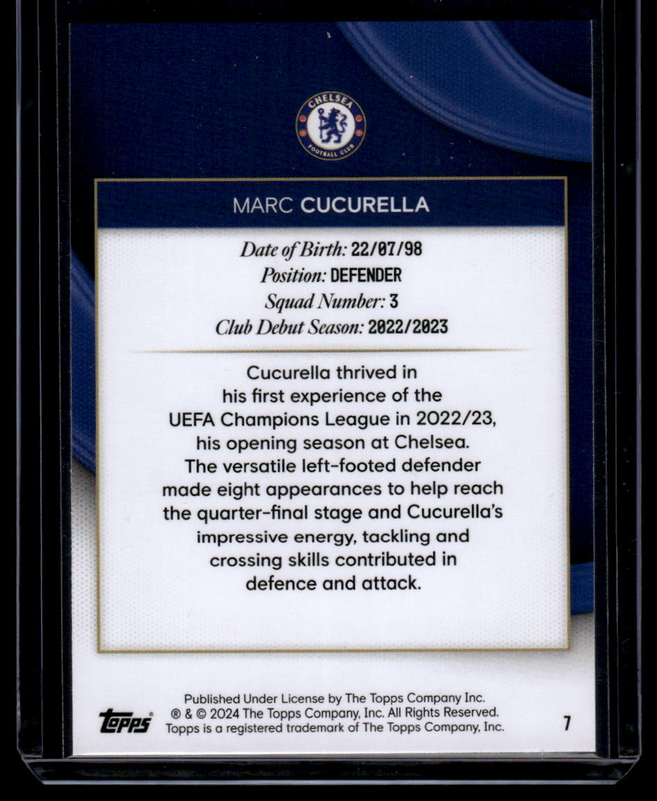 2023-24 Topps Chelsea Team Set #7 Marc Cucurella