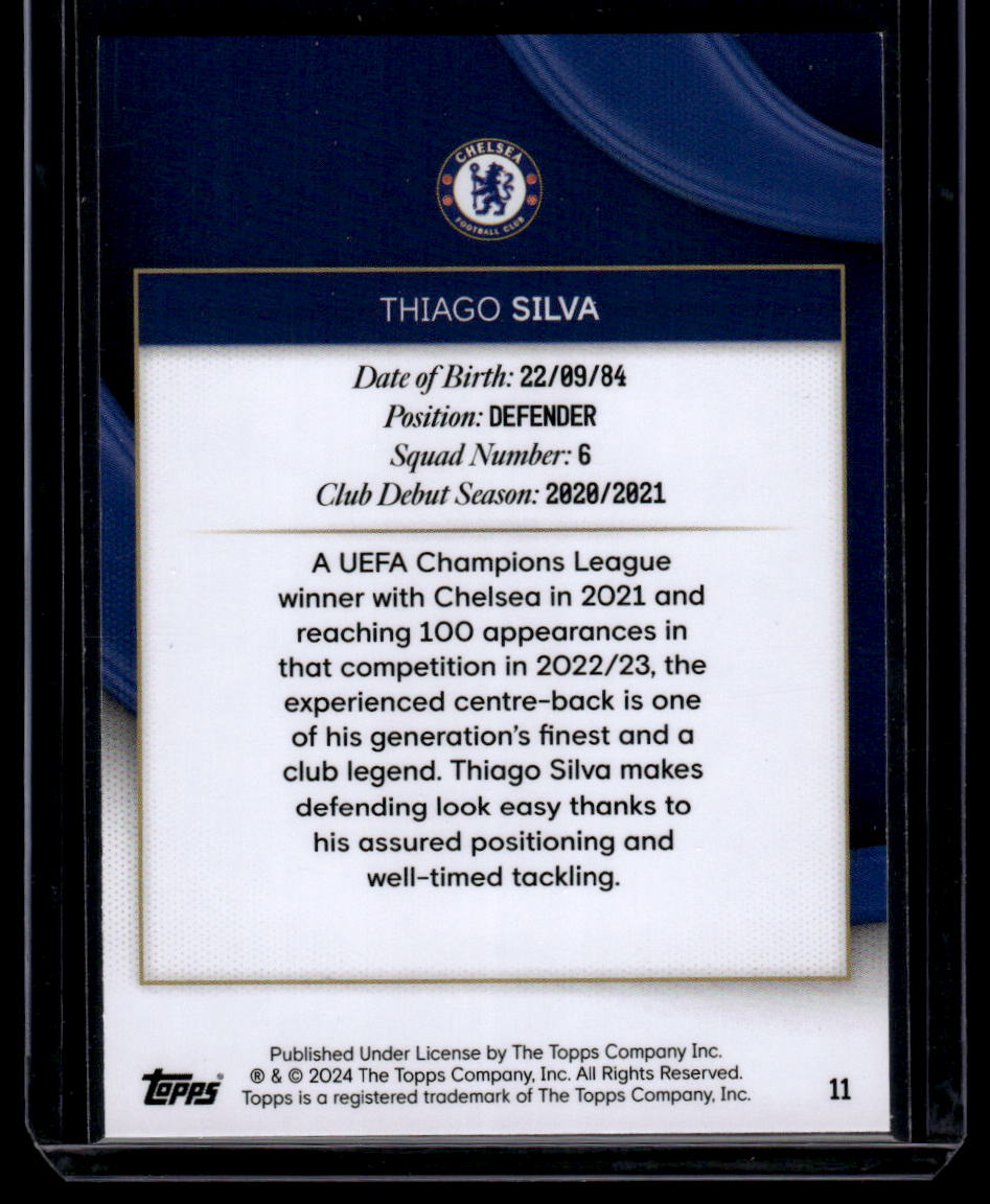 2023-24 Topps Chelsea Team Set #11 Thiago Silva