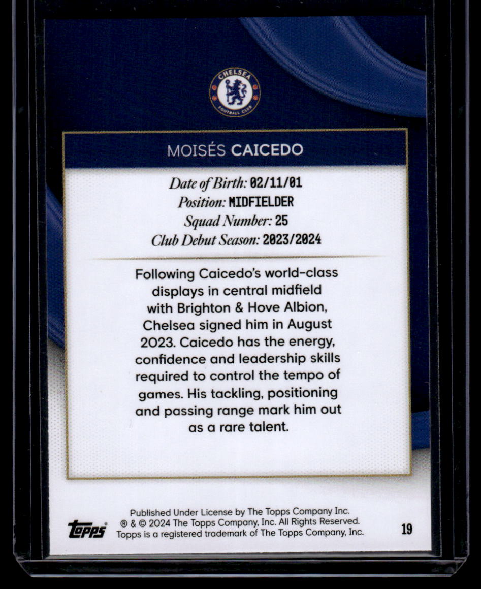 2023-24 Topps Chelsea Team Set #19 Moisés Caicedo