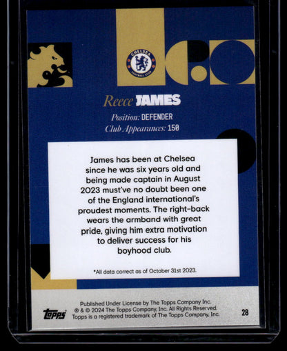 2023-24 Topps Chelsea Team Set #28 Reece James