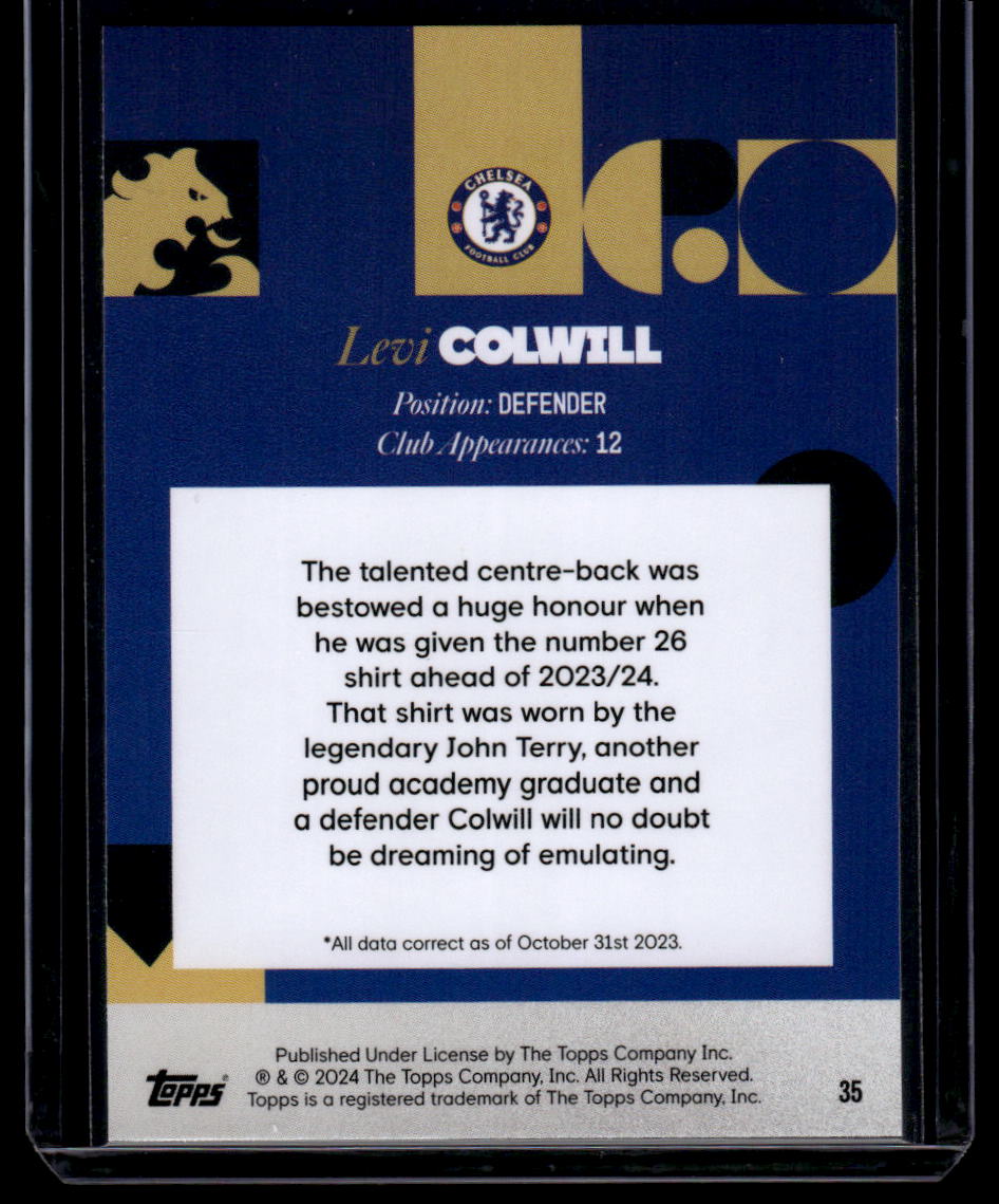 2023-24 Topps Chelsea Team Set #35 Levi Colwill