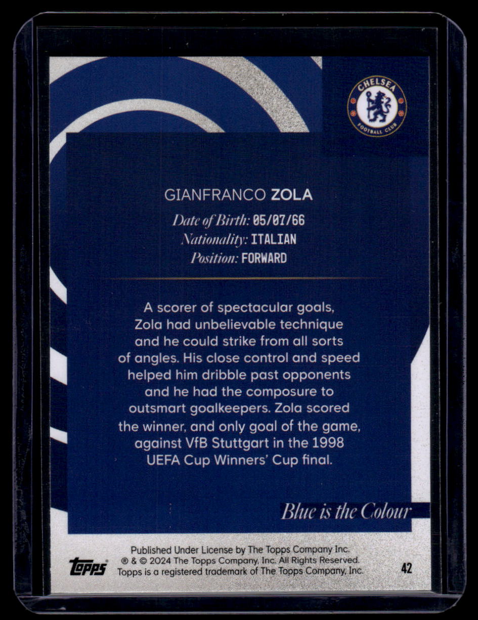 2023-24 Topps Chelsea Team Set #42 Gianfranco Zola