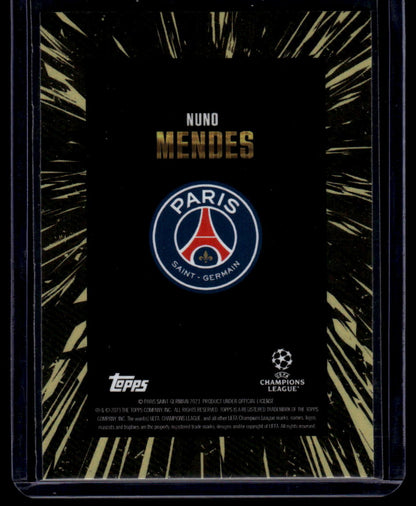 2023-24 Topps Gold UEFA Club Competitions Nuno Mendes