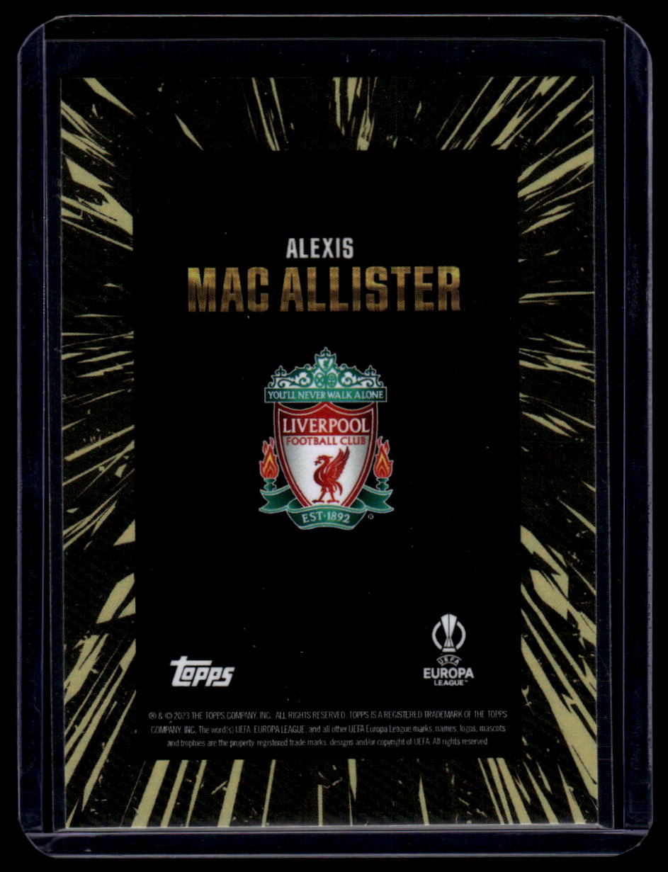 2023-24 Topps Gold UEFA Club Competitions Alexis Mac Allister Gold