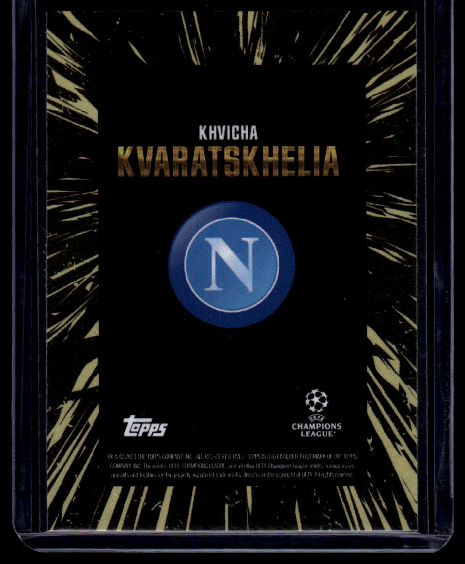 2023-24 Topps Gold UEFA Club Competitions Khvicha Kvaratskhelia Gold