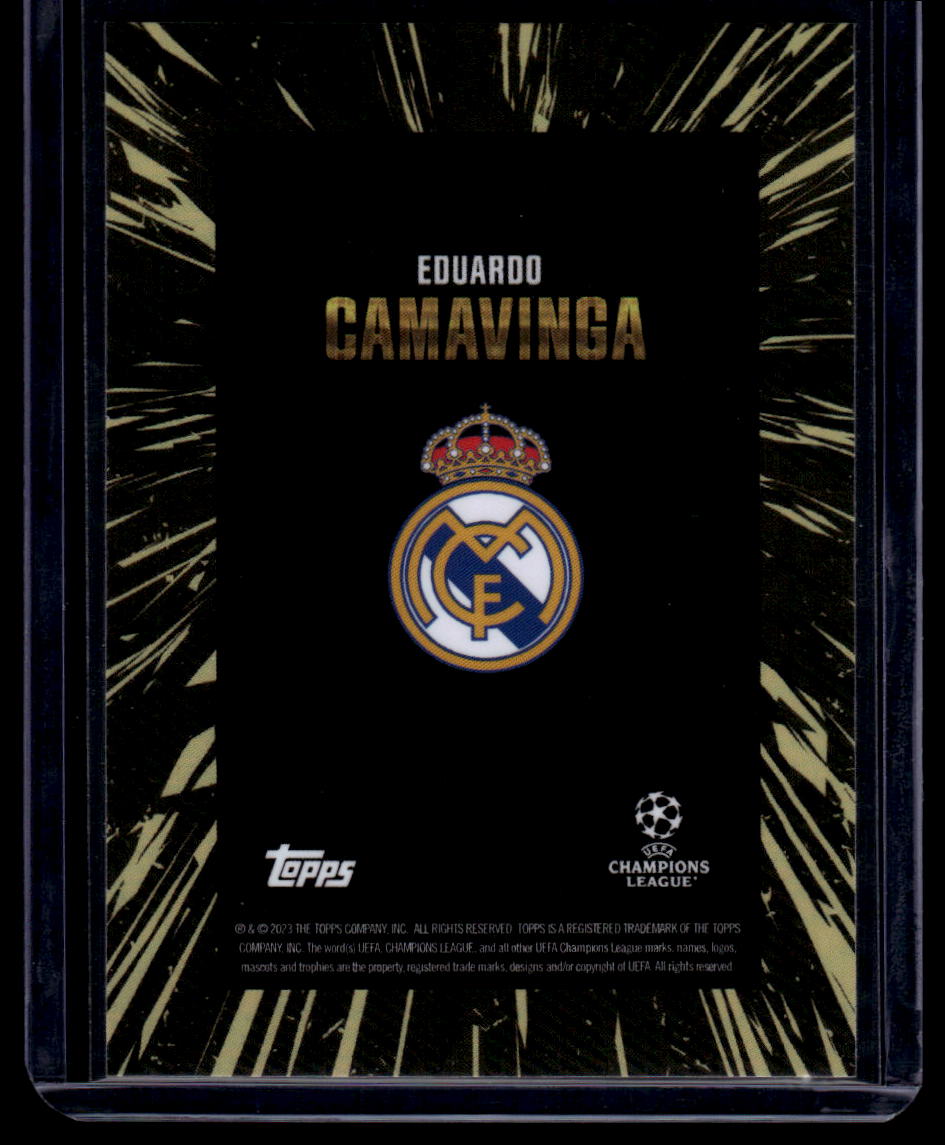 2023-24 Topps Gold UEFA Club Competitions Eduardo Camavinga Gold