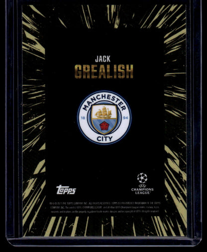 2023-24 Topps Gold UEFA Club Competitions Jack Grealish Gold