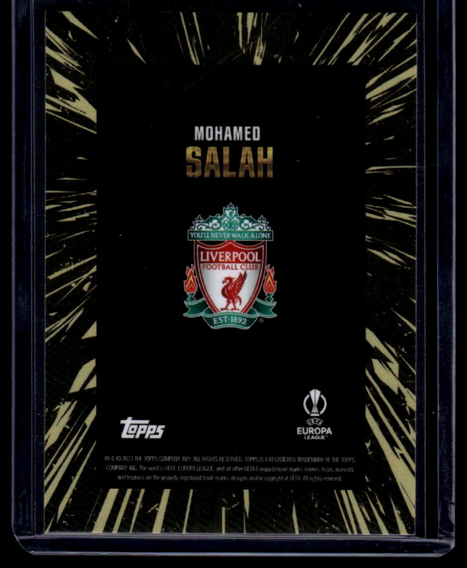 2023-24 Topps Gold UEFA Club Competitions Mohamed Salah Elite